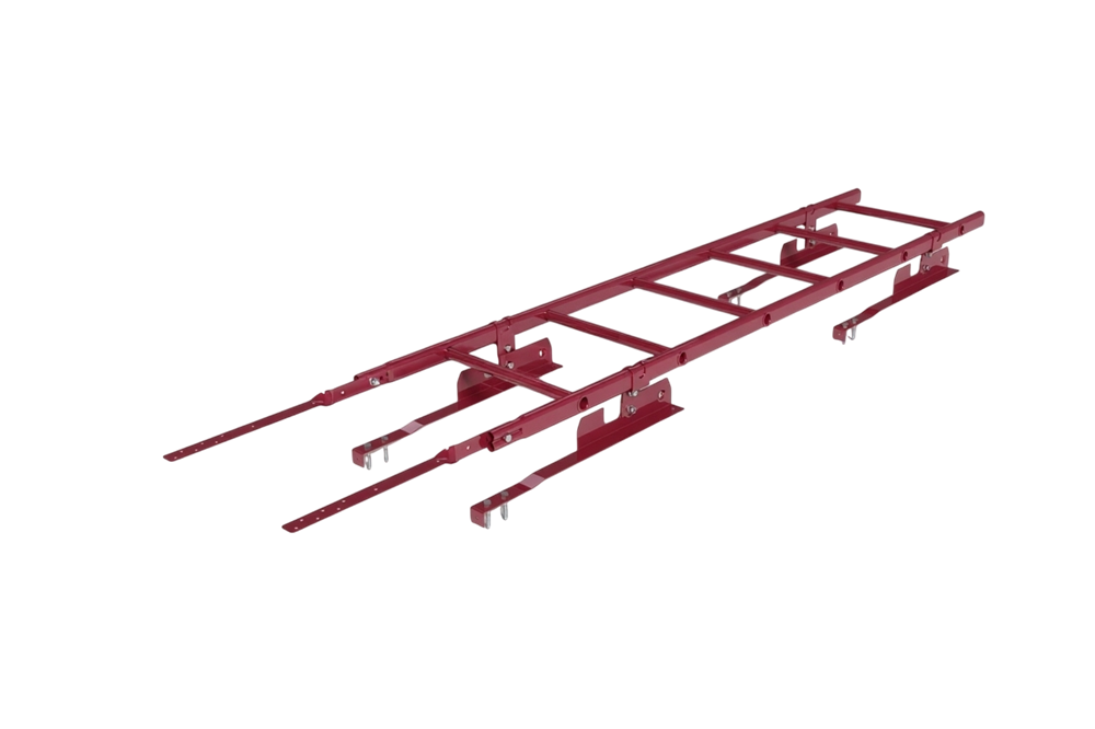 лестница кровельная roofsystems prestige 400 натур для натуральной черепицы, ral 3005 красное вино (1,2 м)