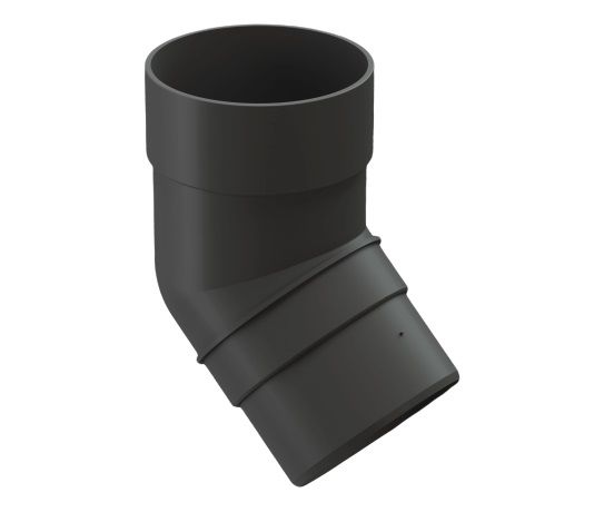 колено трубы 45 град. docke premium d85 мм, графит