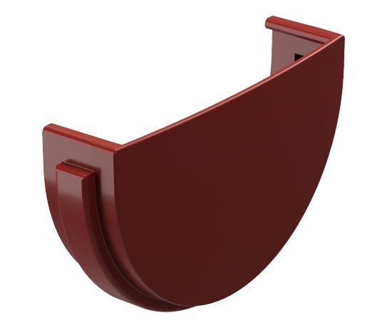 заглушка желоба docke standart d120 мм, красный