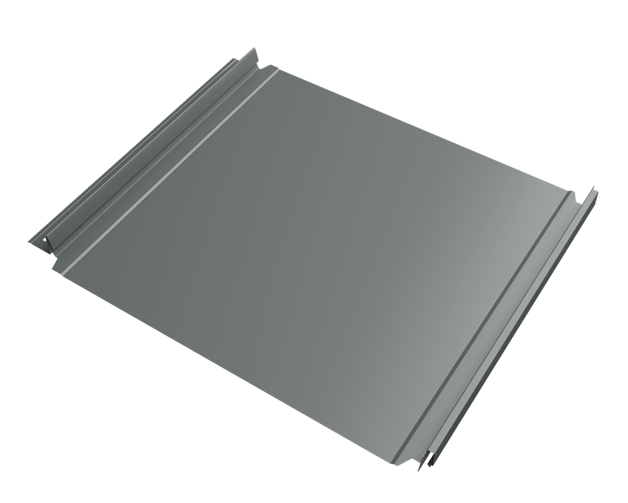 кликфальц double pro 0,45 мм полиэстер (ре), ral 7005 серый
