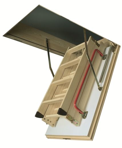чердачная лестница fakro ltk, высота 280 см, размер проема 60x120