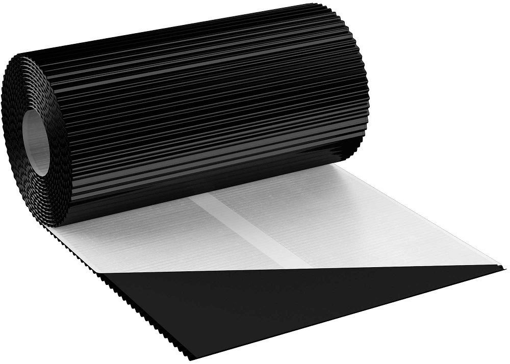 лента для примыкания eurovent flex 4d черный ral 9005, 300х5000 мм