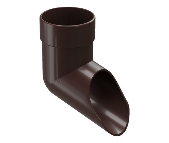 колено сливное docke lux d100, шоколад