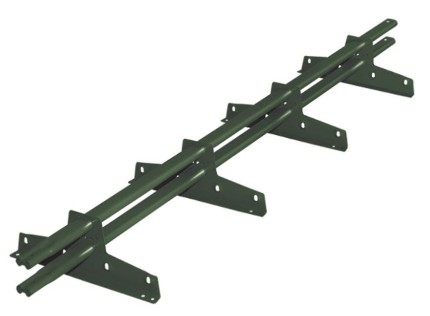 снегозадержатель трубчатый roofsystems elite next универсальный, ral 6020 хромовая зелень (3 м)