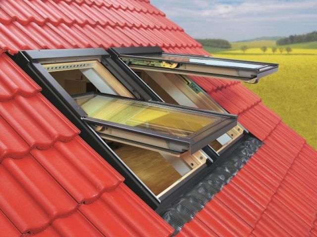 Мансардное окно fakro fpp-v u3 preselect lux комбинированное открывание, 134х98 см