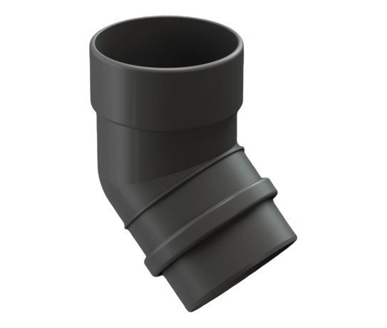 колено трубы 45 град. docke lux d100 мм, графит