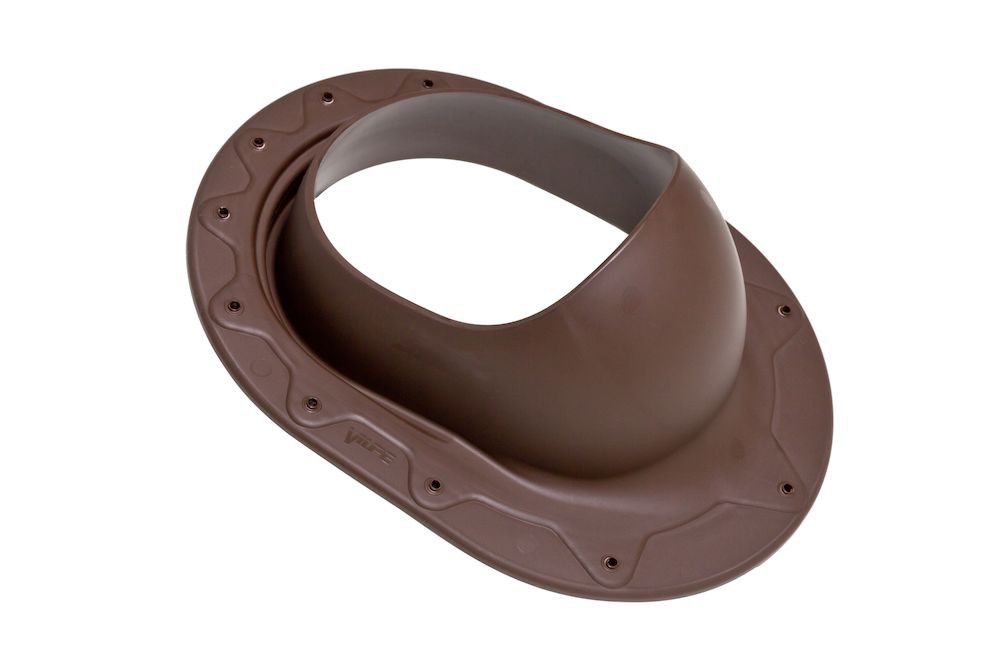 проходной элемент vilpe classic (для фальцевой и готовой скатной битумной кровли), rr 32 коричневый