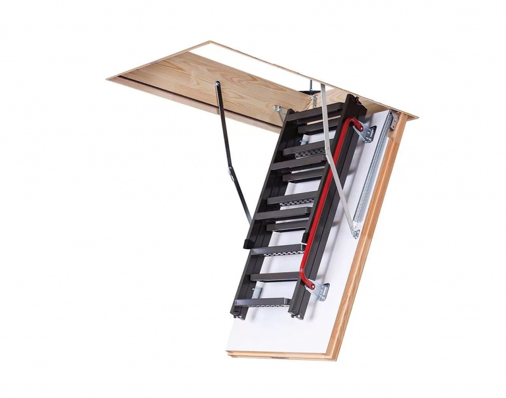 чердачная лестница fakro ltm, высота 280 см, размер проема 60x120