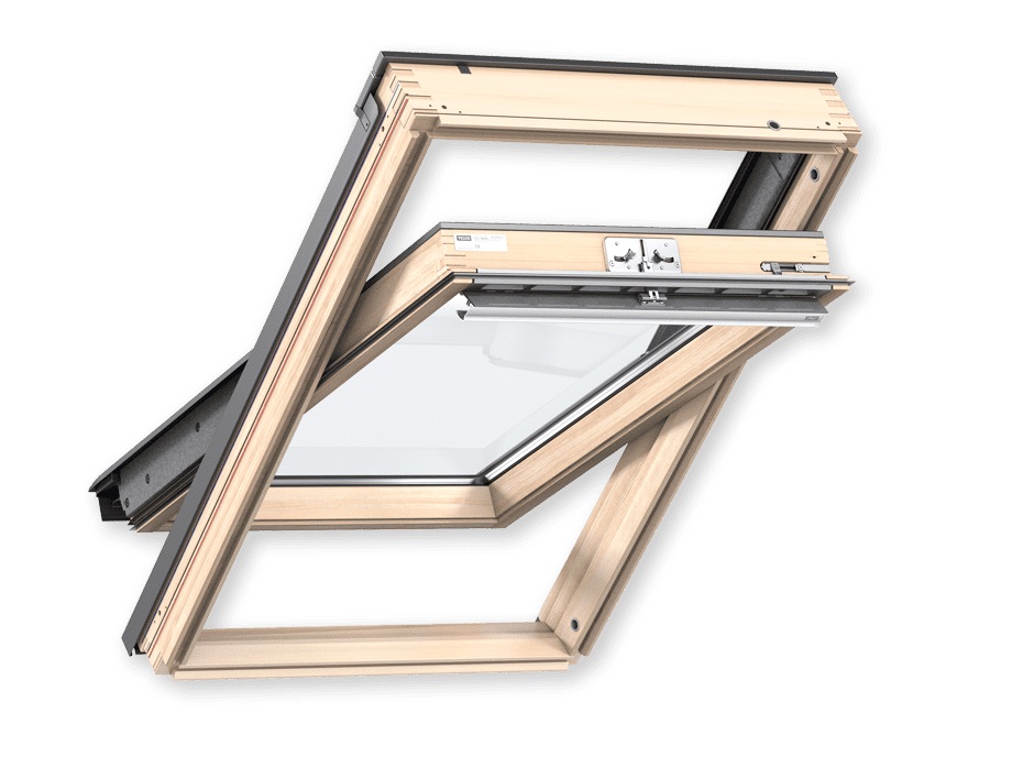 мансардное окно velux gzl 1051 (ручка сверху), 78х160 см