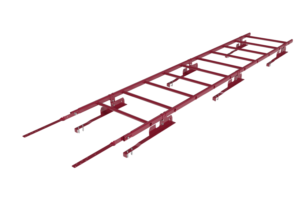 лестница кровельная roofsystems prestige 400 натур для натуральной черепицы, ral 3005 красное вино (3 м)