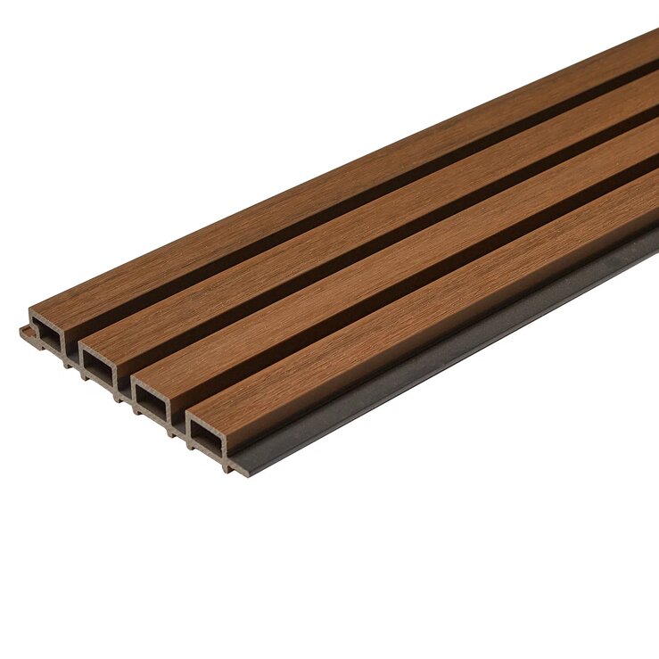 фасадная стеновая панель дпк cm wall dual teak (тик), 26x219x4000 мм
