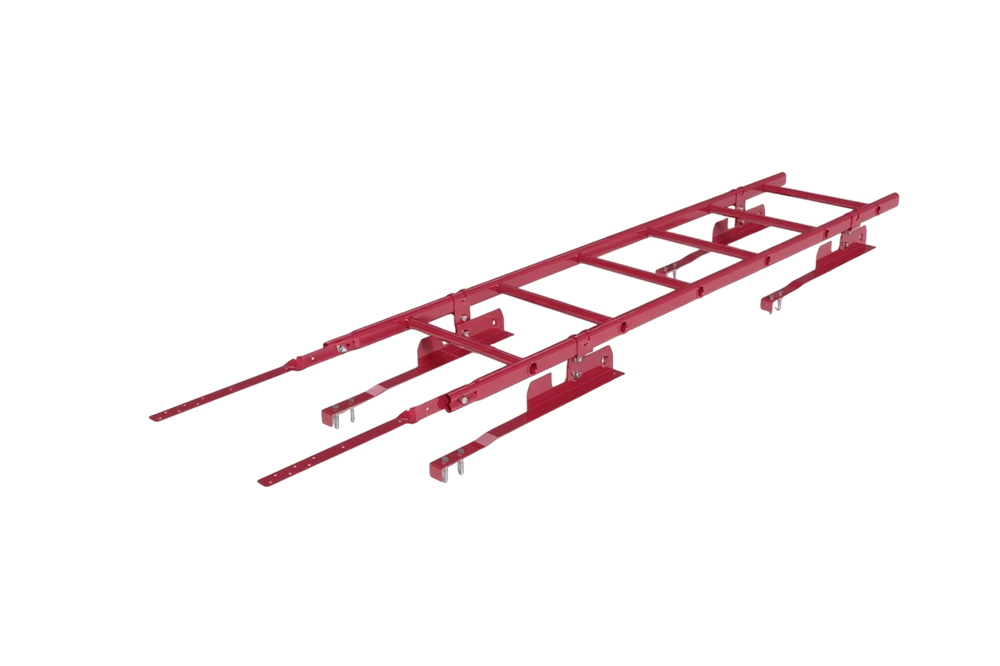 лестница кровельная roofsystems prestige 400 натур для натуральной черепицы, ral 3011 коричнево-красный (1,8 м)