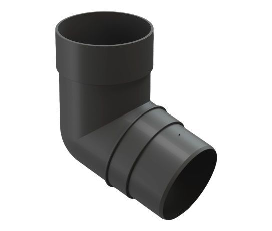 колено трубы 72 град. docke premium d85 мм, графит