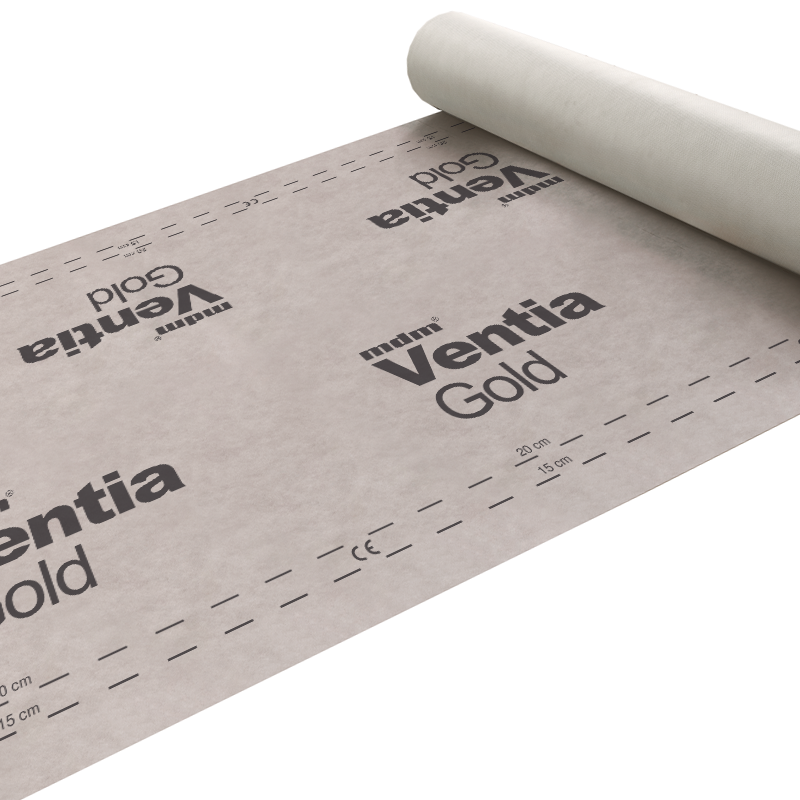 Мембрана диффузионная mdm ventia gold tt 150 гр/м2 с клеевой полосой (75 м2)