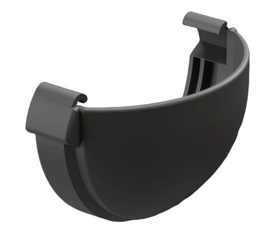 заглушка желоба docke lux d141 мм, графит