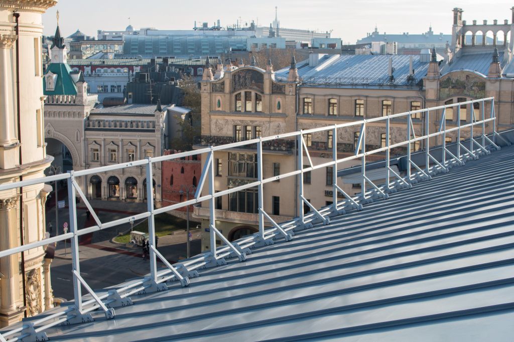 ограждение кровельное roofsystems prestige ral н-1200 45*25 (овал) 2 трубы next универсальный (3 м)