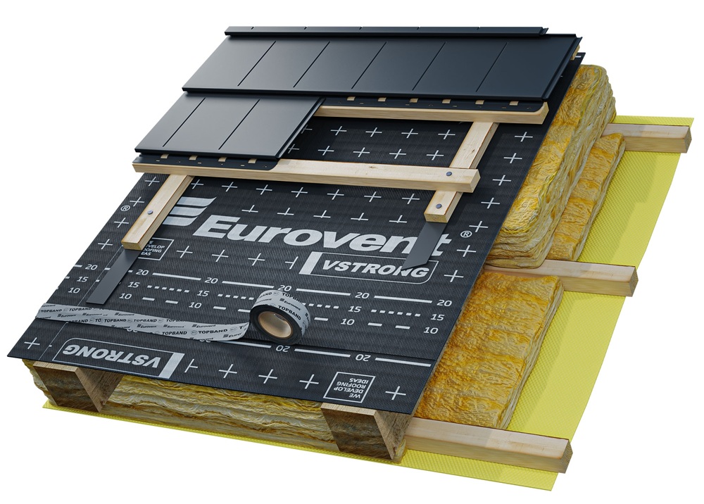 мембрана диффузионная eurovent vstrong 200 гр/м2 (75 м2)