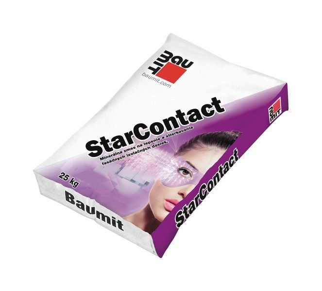 клеевой и базовый штукатурный состав baumit starcontact, 25 кг