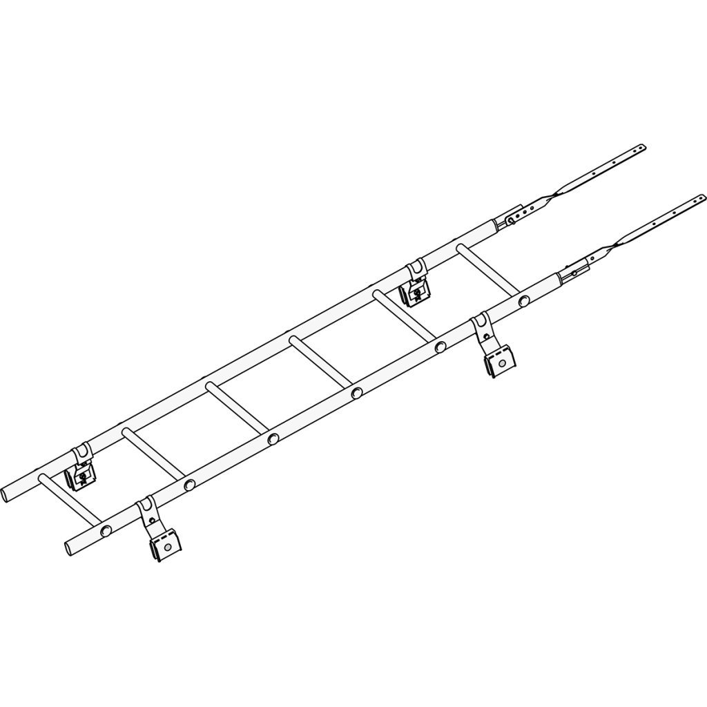 лестница кровельная roofsystems prestige 400 фальц для фальцевой кровли, ral 9010 белый (1,8 м)