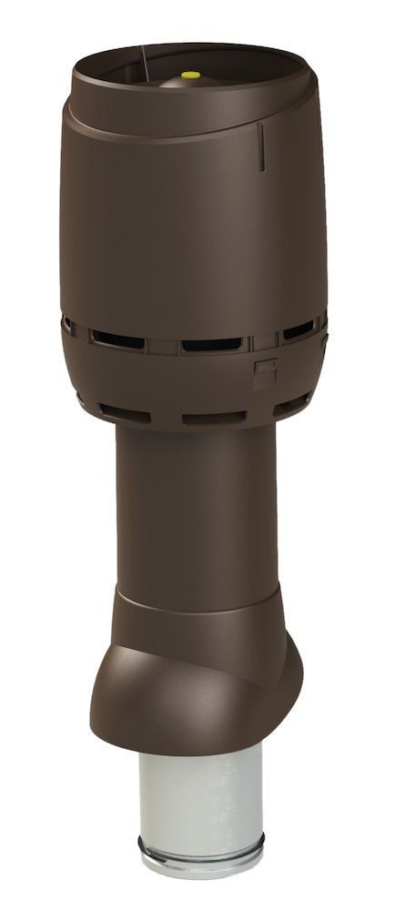 вентиляционный выход vilpe 125p/из/700 мм flow, rr 32 коричневый