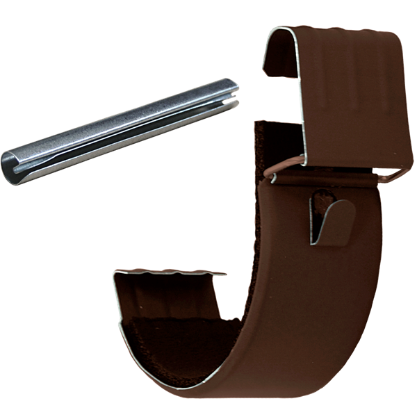 соединитель желоба grand line pu matt d125 мм, ral 8017 коричневый матовый
