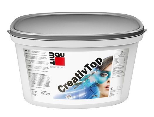 декоративная штукатурка baumit creativtop max 4,0 мм моделируемая, 25 кг