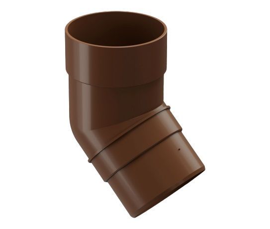 колено трубы 45 град. docke premium d85 мм, каштан