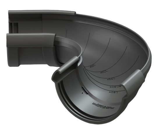 угол желоба регулируемый 60-160 град. docke lux d141, графит