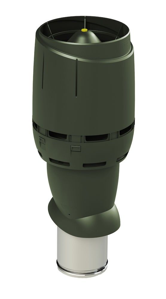 вентиляционный выход vilpe 160p/из/500 мм flow, rr 11 зеленый