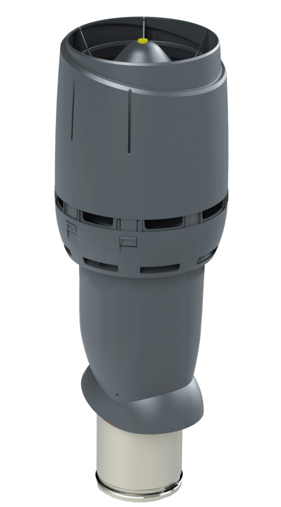 вентиляционный выход vilpe 160p/из/700 мм flow, rr 23 серый