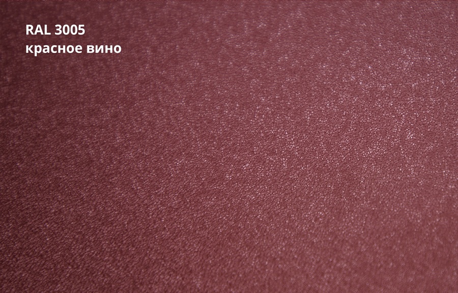 кликфальц double pro satin matt 0,5 мм полиэстер матовый текстурированный (ре), ral 3005 красное вино