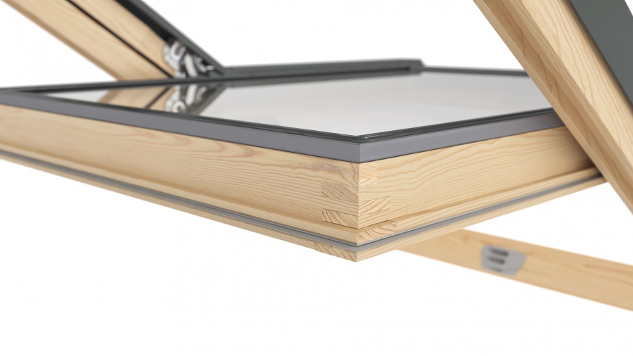 мансардное окно rooflite+ aay b1500 с двухкамерным стеклопакетом, m6a 78х118 см