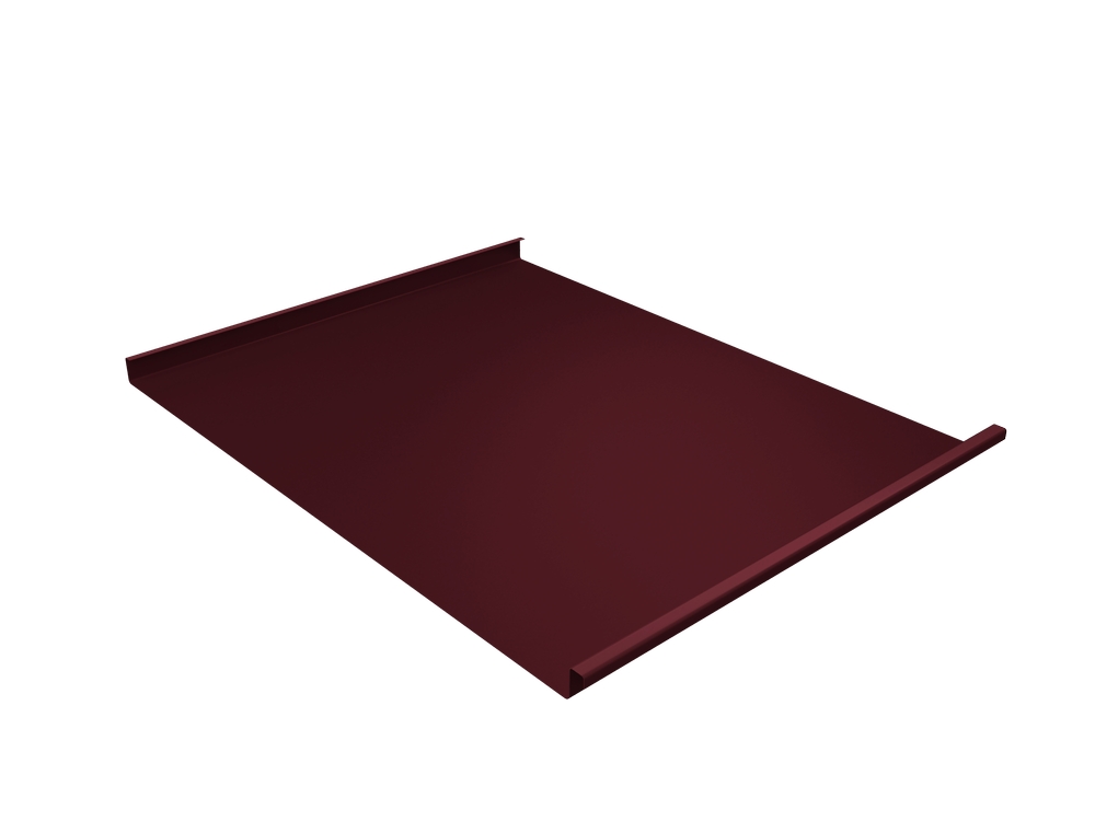 фальц двойной стоячий satin matt tx 0,5 мм полиэстер матовый текстурированный (ре), ral 3005 красное вино