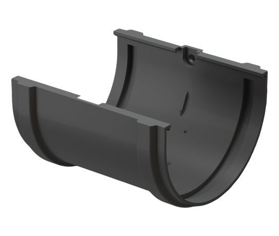 соединитель желоба docke premium d120 мм, графит