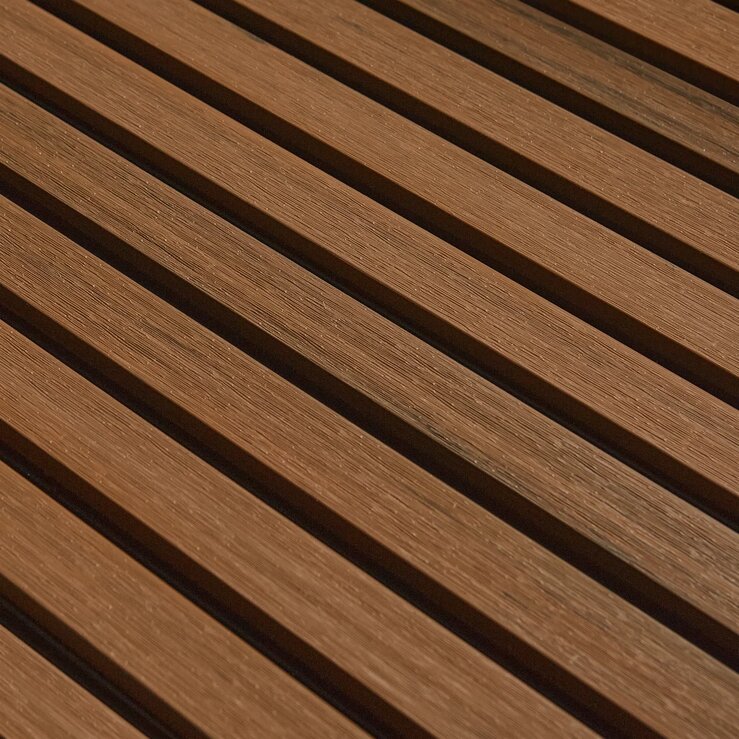 фасадная стеновая панель дпк cm wall dual teak (тик), 26x219x4000 мм