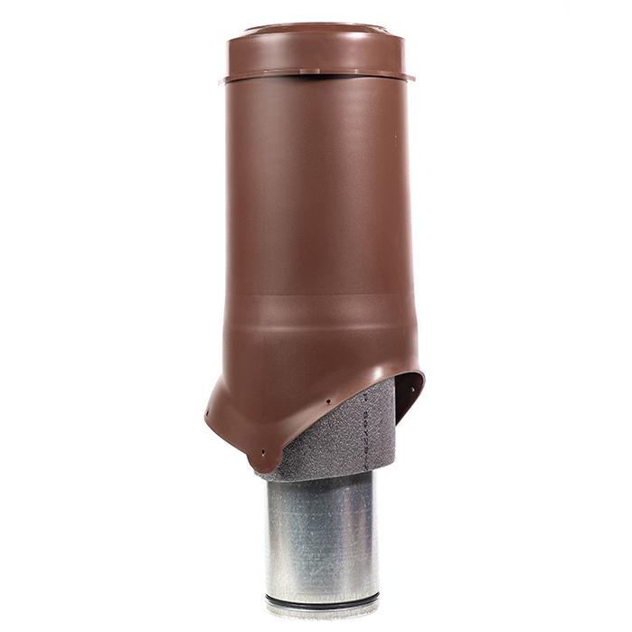 выход вентиляции krovent pipe-vt is 125/500 изолированный коричневый