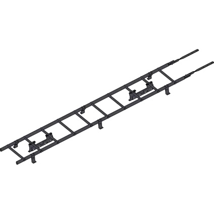 лестница кровельная roofsystems prestige 400 next фальц для фальцевой кровли, ral 7024 серый графит (3 м)