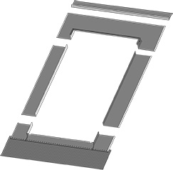 оклад для клик-фальцевой кровли fakro ebv-p, 78х98 см