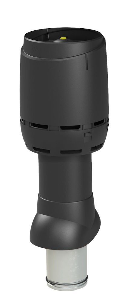 вентиляционный выход vilpe 125p/из/500 мм flow, rr 33 черный