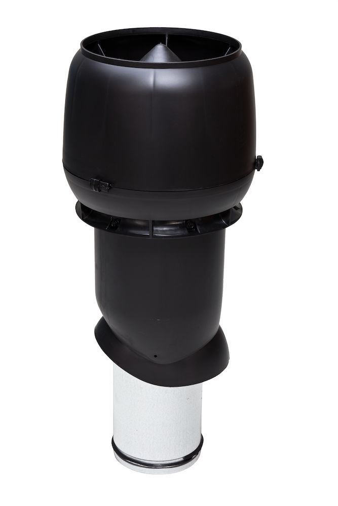 вентиляционный выход vilpe 160p/из/500 мм, rr 33 черный
