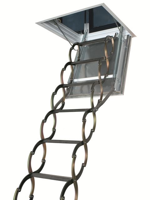 чердачная лестница fakro lsf, высота 280-300 см, размер проема 70x120