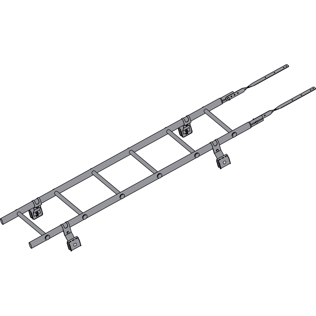 лестница кровельная roofsystems prestige 400 фальц для фальцевой кровли, ral 7004 серый (1,8 м)