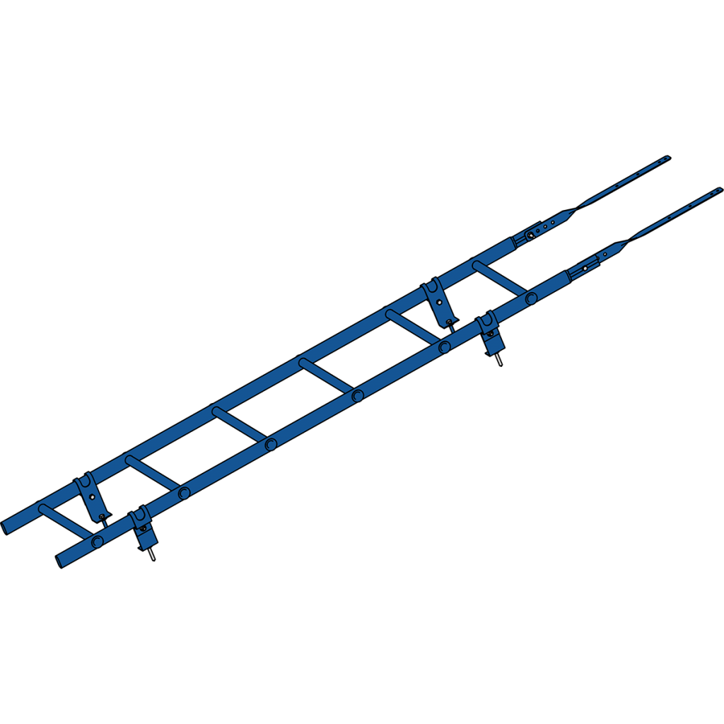 лестница кровельная roofsystems prestige 400 универсальная, ral 5005 сигнально-синий (1,8 м)
