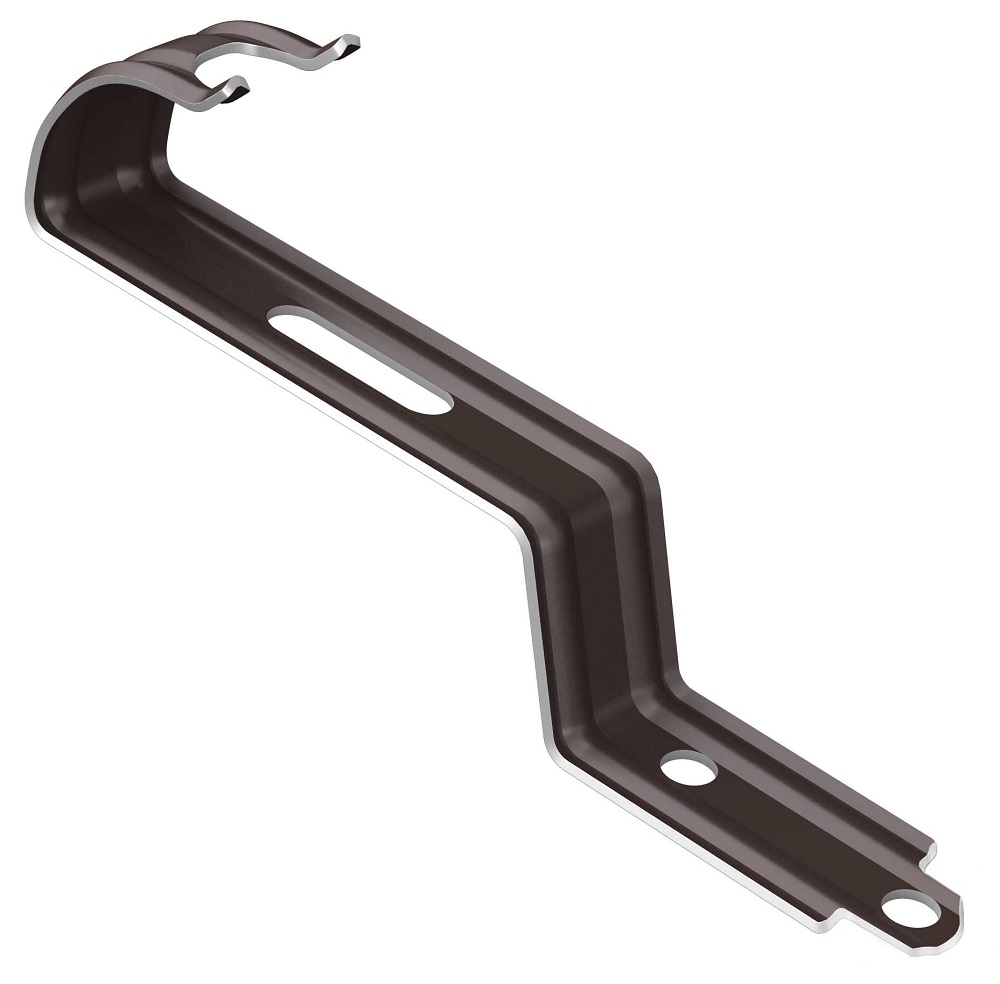 Зажим коньковой черепицы eurovent uni grip, коричневый ral 8019