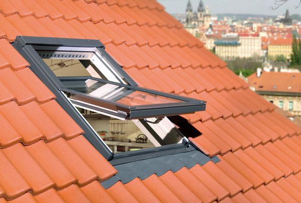мансардное окно fakro ftt u6 thermo lux с двухкамерным стеклопакетом, 78х98 см