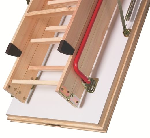чердачная лестница fakro ltk, высота 280 см, размер проема 70x130