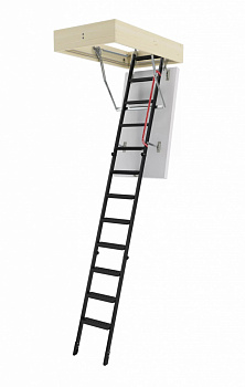 чердачная лестница fakro lme, высота 280 см, размер проема 80x120