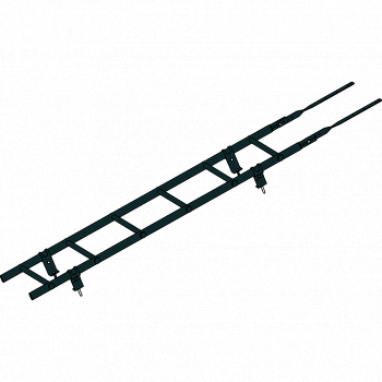 лестница кровельная roofsystems prestige 400 универсальная, ral 9005 черный (1,8 м)