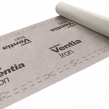Мембрана диффузионная mdm ventia iron tt 120 гр/м2 с клеевой полосой (75 м2)