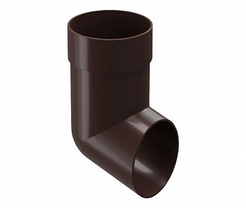 колено сливное docke premium d85 мм, шоколад